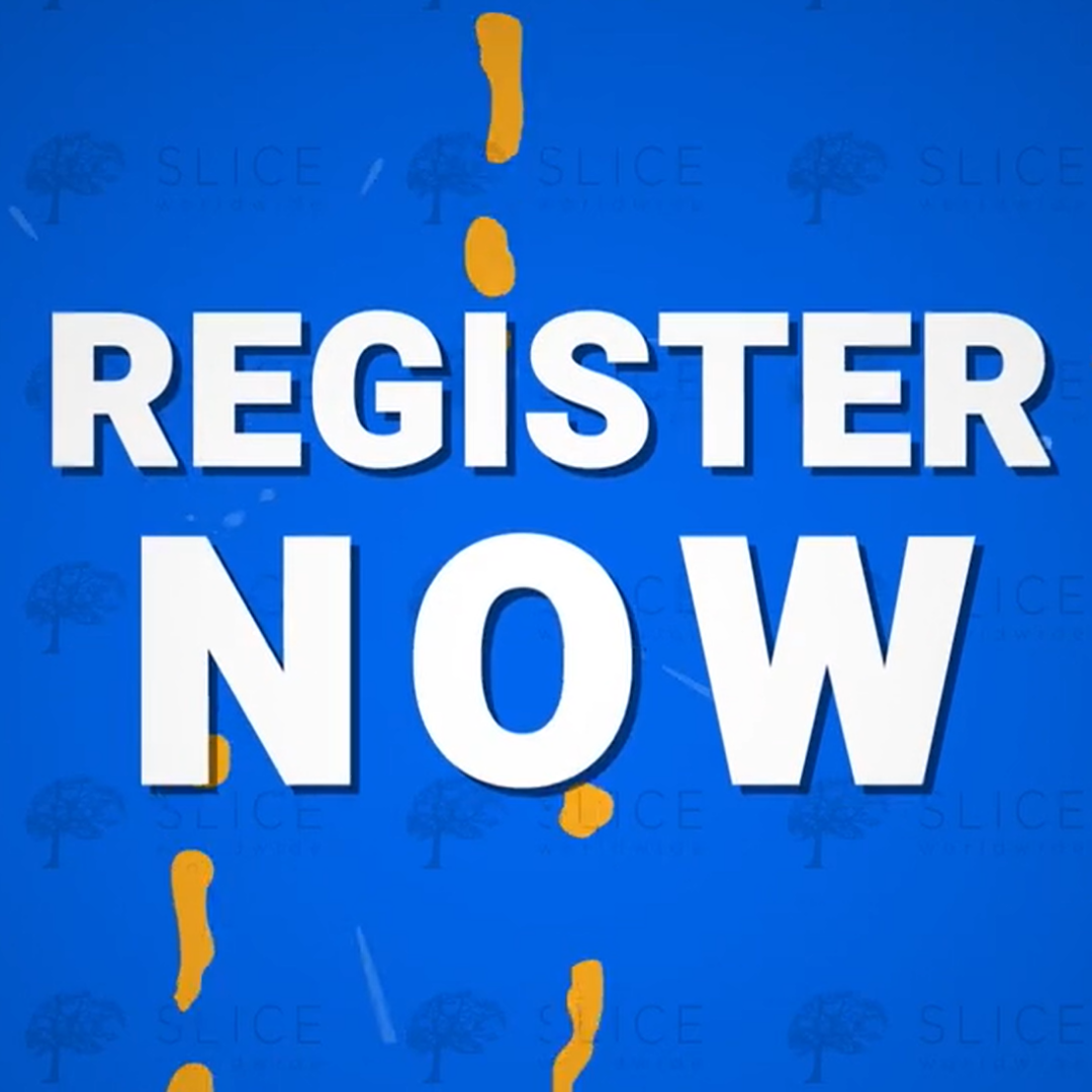 Teaser video "Register now" en style liquide